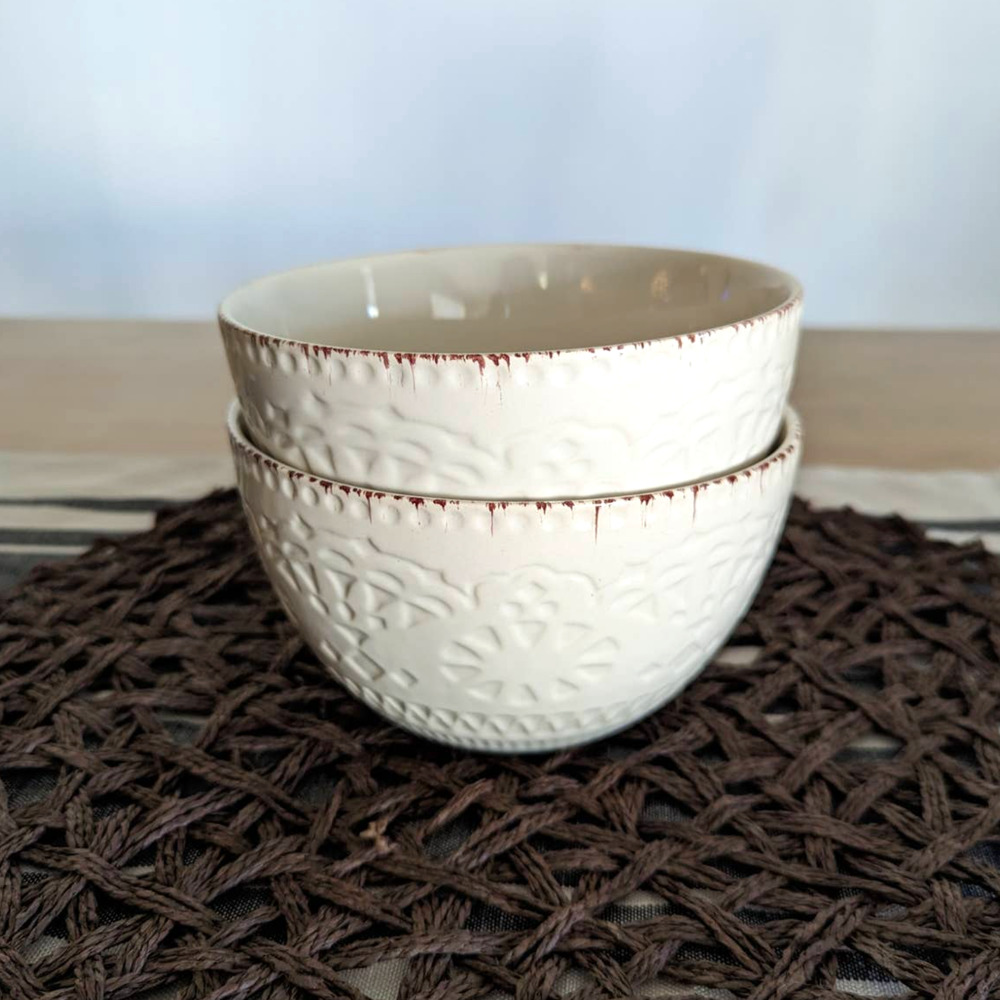 Pfaltzgraff Chateau Cream Set of two Soup Cereal Bowls